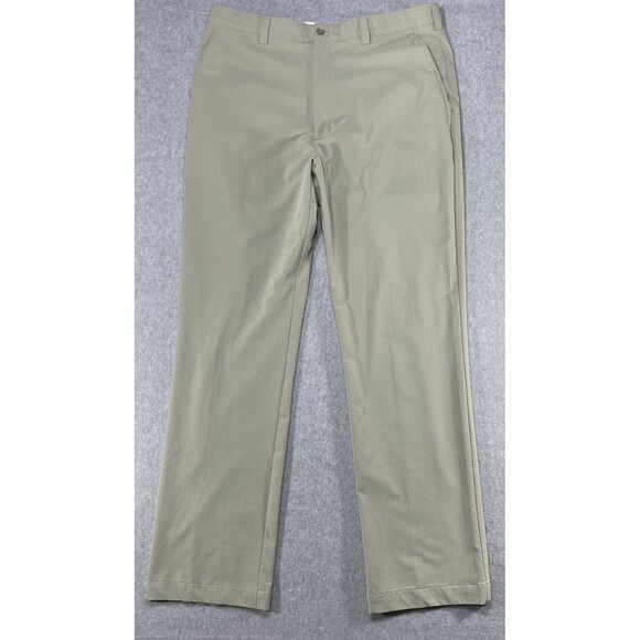 Cutter & Buck CB DryTec Pants Mens Sz 36x33 Beige Golf Athleisure Preppy Casual‎ - Picture 1 of 10